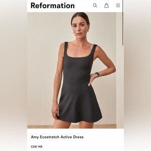 Reformation Amy Ecostretch active dress with shorts